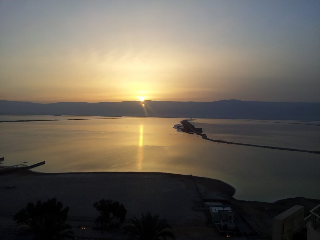 Dead sea sun rise