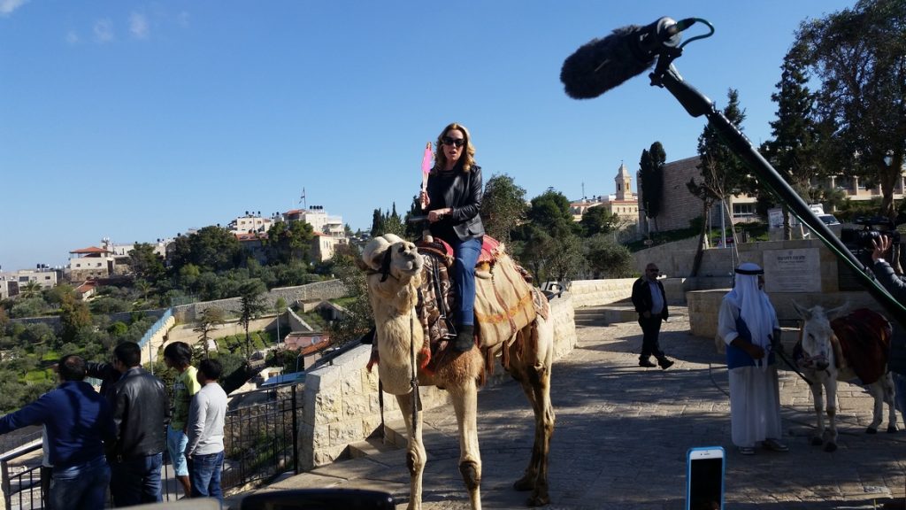 Kathie Lee Giford riding camel