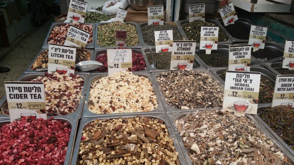Machne Yehuda market Dry fruit and nuts stand