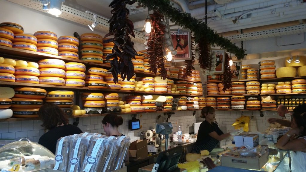 Chees stand Sarona market